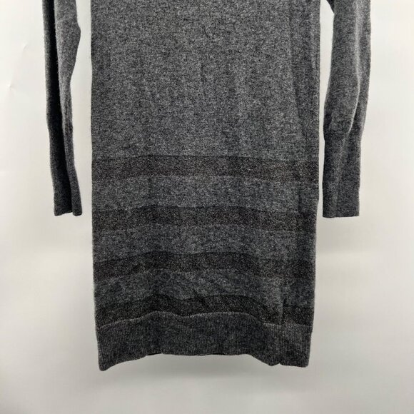 Banana Republic Women's Sweater Dress Gray Size XS Glitter Striped - Picture 2 of 9